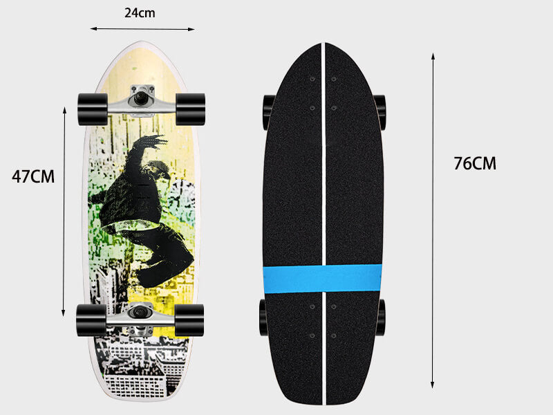 30inch CX4 land surf skateboard Skateboards Wayzle 