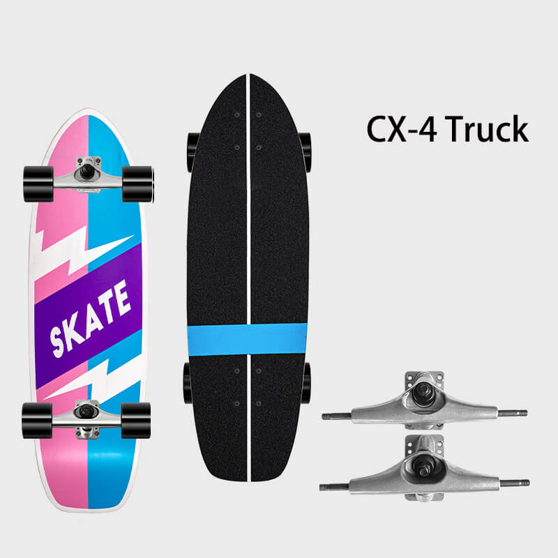 30inch CX4 land surf skateboard Skateboards Wayzle Pink+Blue 
