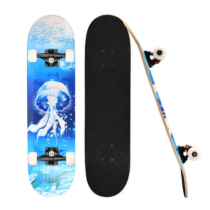 31inch 8 Layer Standard Skateboard Skateboards Wayzle Jellyfish 