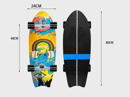 32 inch Land Surf Skateboard with Upgraded S7 truck Skateboards Wayzle 