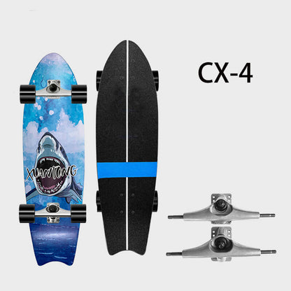 32inch CX4 land surf skateboard Skateboards Wayzle Shark 